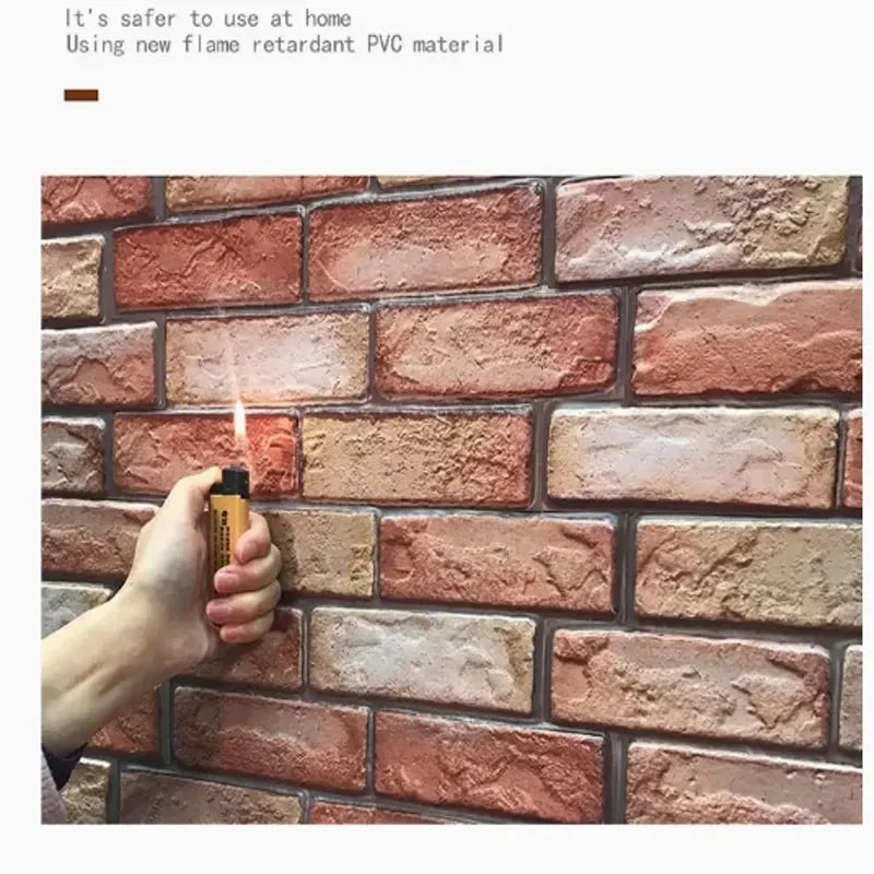 5/10-Pack 3D Brick Wall Panels