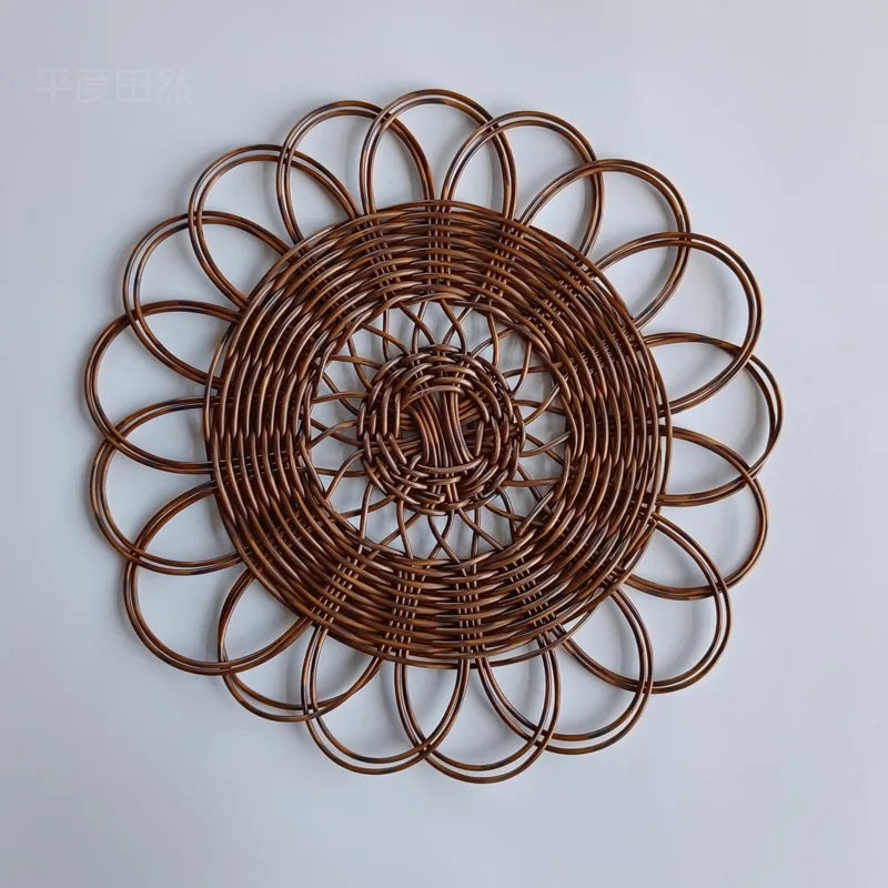 Boho Round Rattan Wall Hanging