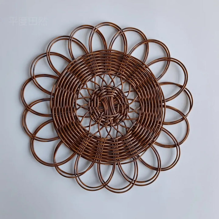 Boho Round Rattan Wall Hanging