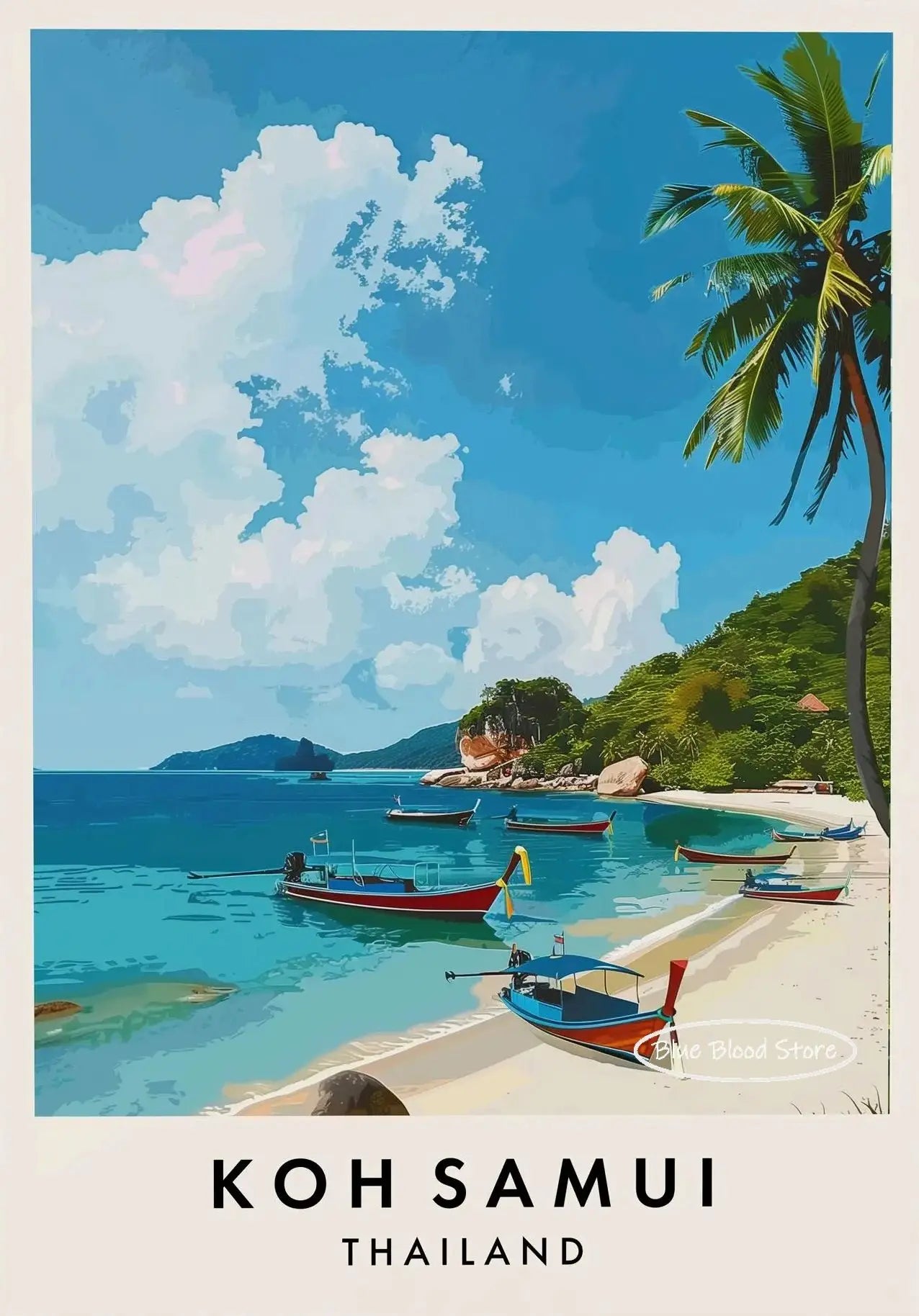 Thailand City Travel Canvas Poster